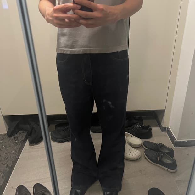 리들 플레어 데님 인디고