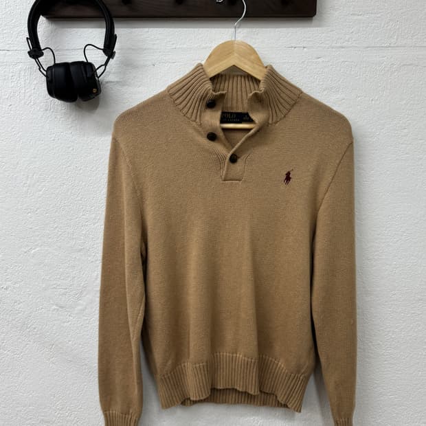 폴로 버튼 아노락 니트(T28)