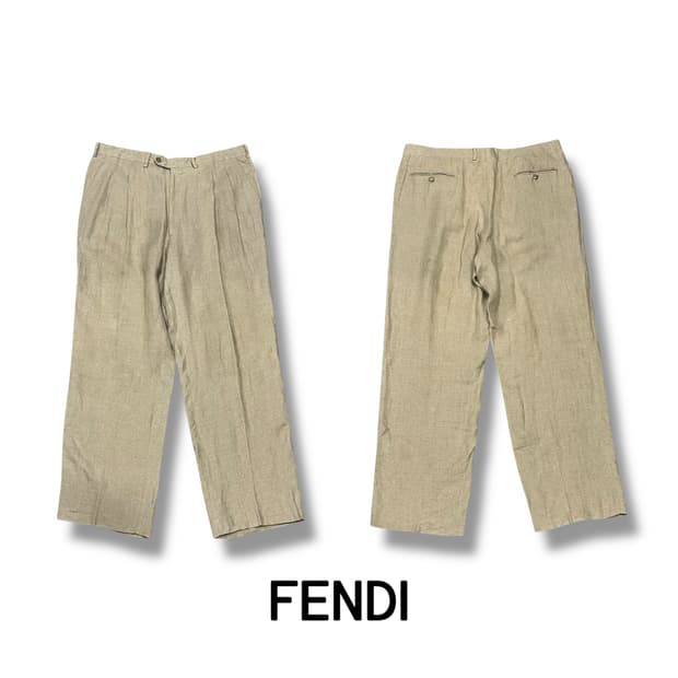 펜디 베이지 핀턱 슬랙스 s08680