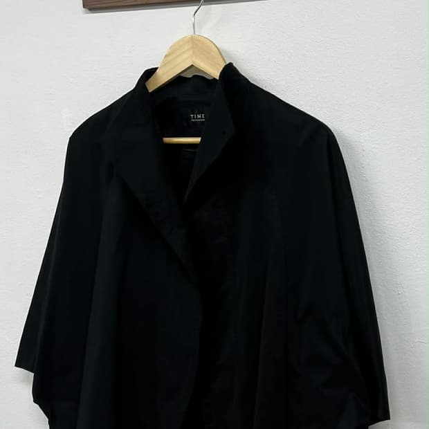 타임 포스트모던 한섬 돌먼 슬리브 블라우스 라이트 자켓