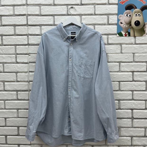 GAP 옥스포드 하늘색 셔츠-2XL 110