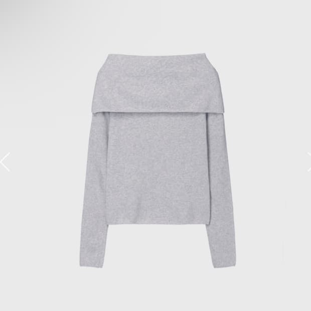 모노하 Cape Layered Knit Gray