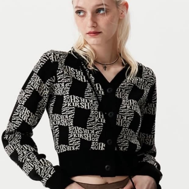 키르시 크롭 가디건