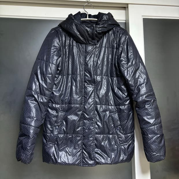 빈티지 도트 패딩