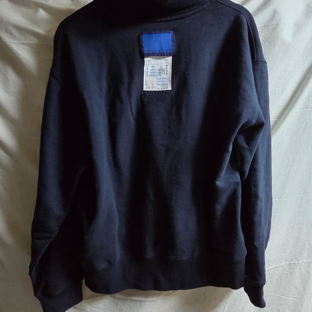 도큐먼트 네이비 하이넥 맨투맨 스웻셔츠 L(100~105)