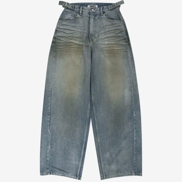 2) 그레일즈 COATED BALLON DENIM PANTS