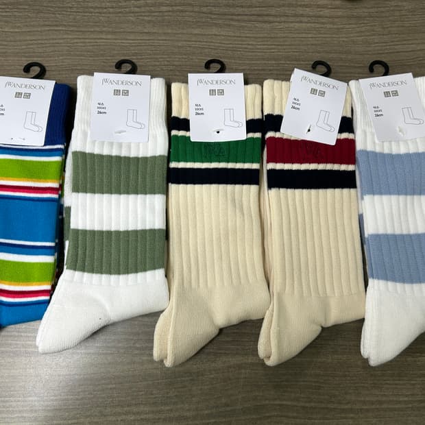 유니클로 JW앤더슨 양말 5켤래 26Cm