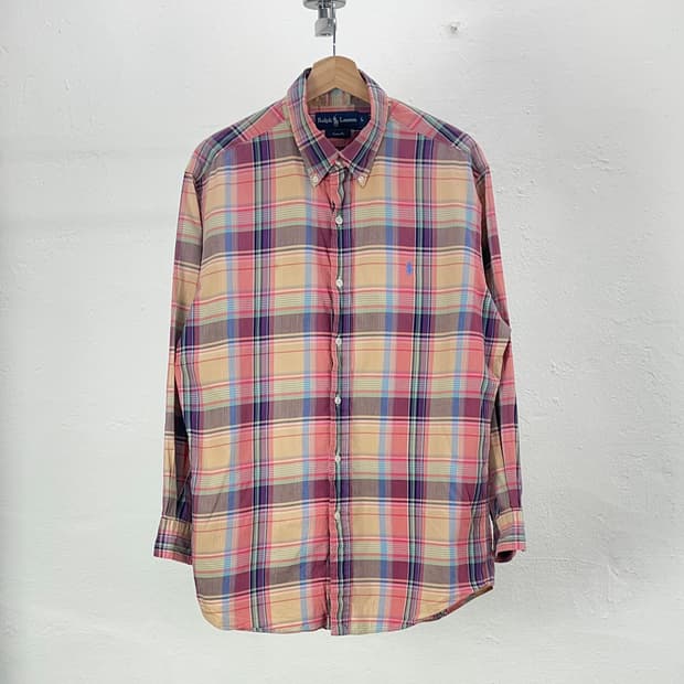 랄프로렌 마드라스 멀티 타탄체크 커스텀 셔츠