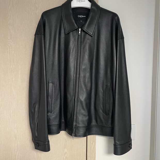 도프제이슨 오버핏 램스킨 싱글 자켓