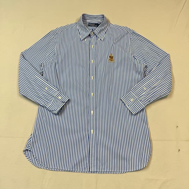 L) 폴로 랄프로렌 클래식 블루 스트라이프 포플린 셔츠 신형