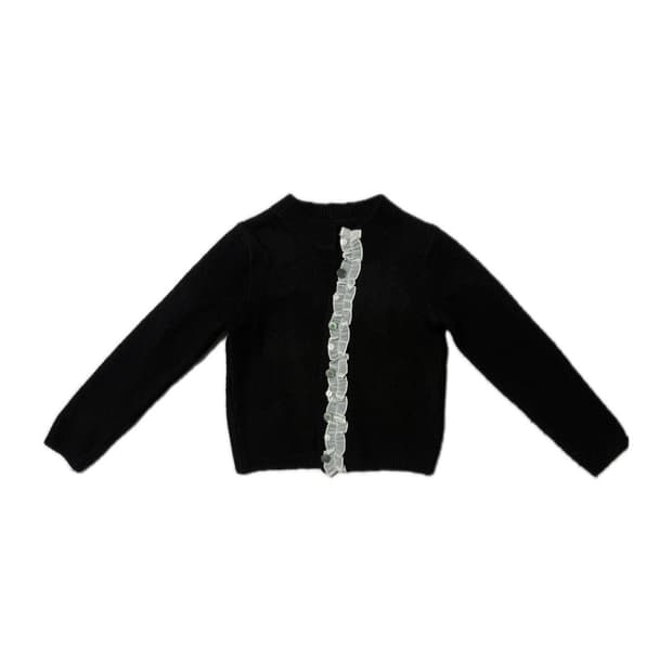 자개 단추 프릴 가디건