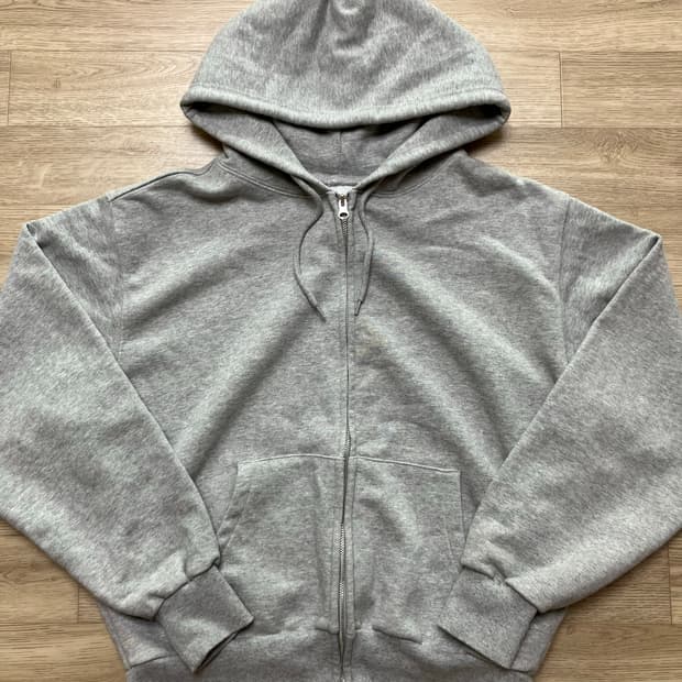 [M] 스웨이드 후드집업