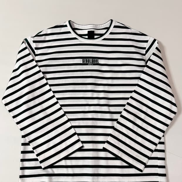 준지 juun.j 스트라이프 SEOULSOUL 긴팔 티셔츠 정가 38만원