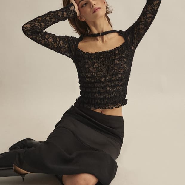 쓰리타임즈 초커 레이스 탑