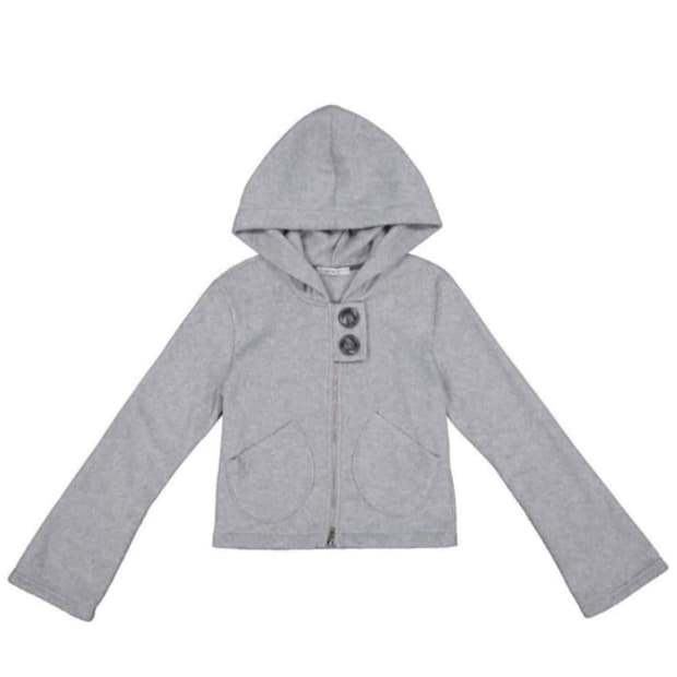Kul kuel 큘 포켓 플리스 후디 자켓 그레이