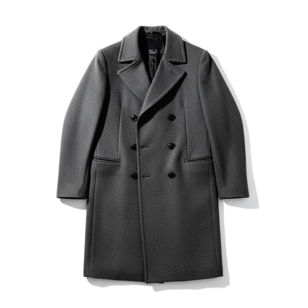 TIME 타임 남성 더블 코트 다크그레이