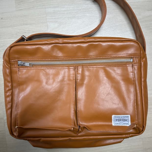 PORTER 요시다 포터 프리스타일 숄더백 L 브라운 카멜