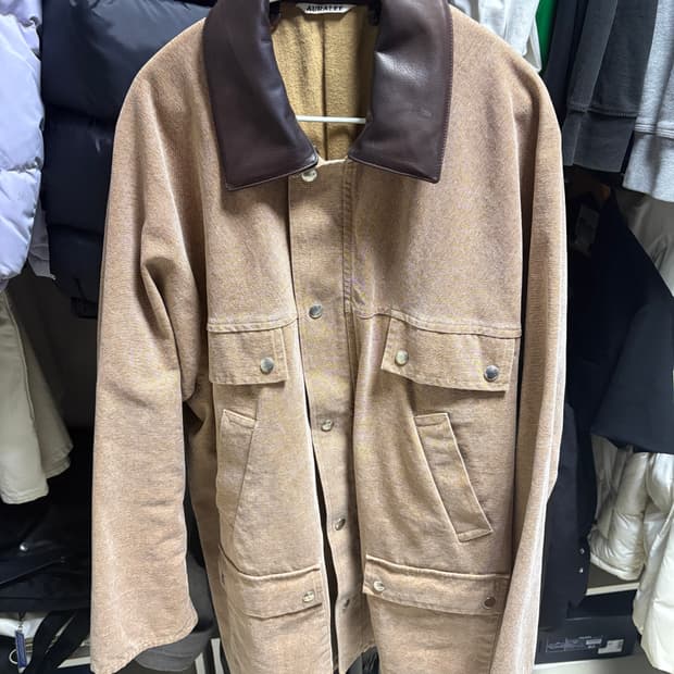 오라리 24fw 캔버스 자켓