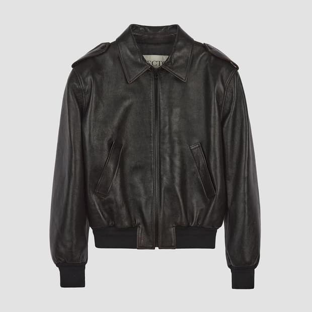 렉토 에폴렛 레더 자켓 s