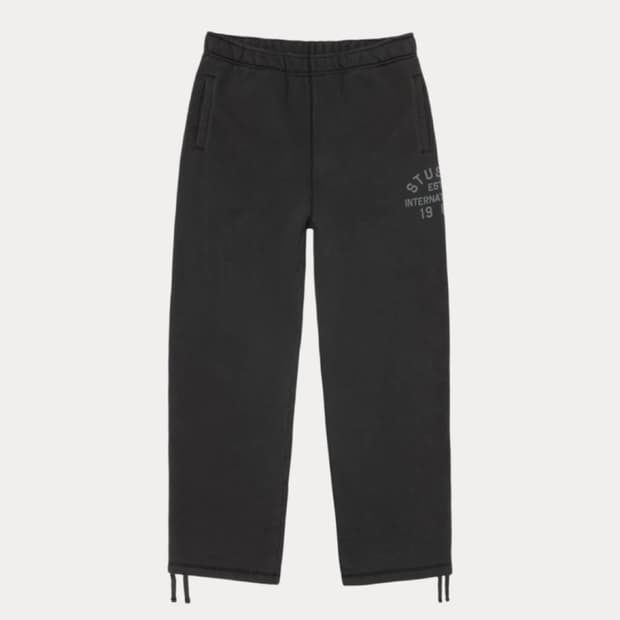 스투시 에스타블리시드 플리스 기모 트레이닝 팬츠