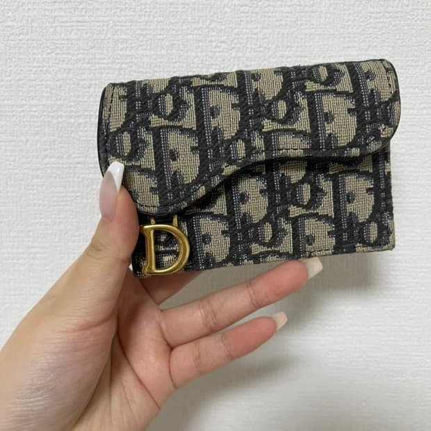 [풀박스] 디올 오블리크 새들 카드지갑