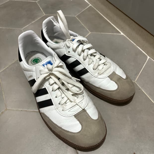 아디다스 삼바 비건 화이트 블랙 275