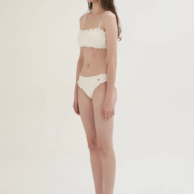 Frill Pendant Bikini - Ivory