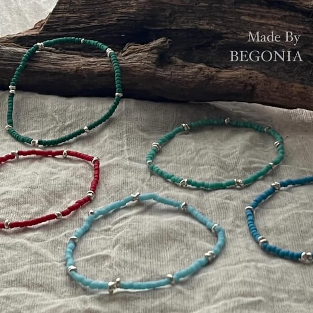 에스닉 카렌실버 팔찌