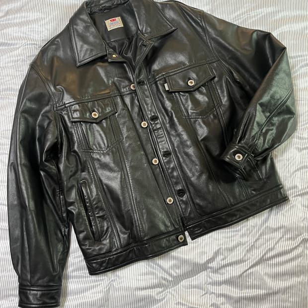 90s 리바이스 소가죽 재킷