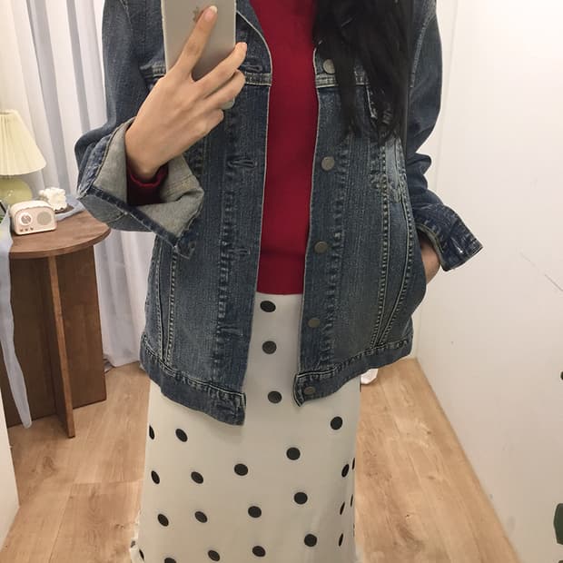 Women Uniqlo Denim Jacket 100