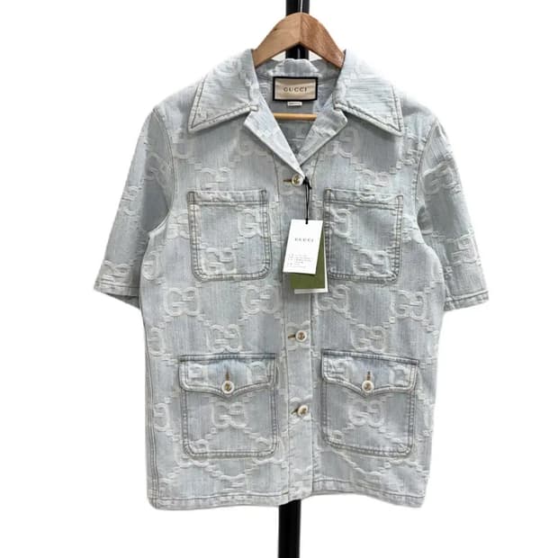 [36]구찌 GG로고 캘리포니아 연청 자켓