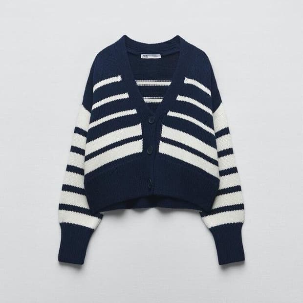 자라 단가라 니트 가디건