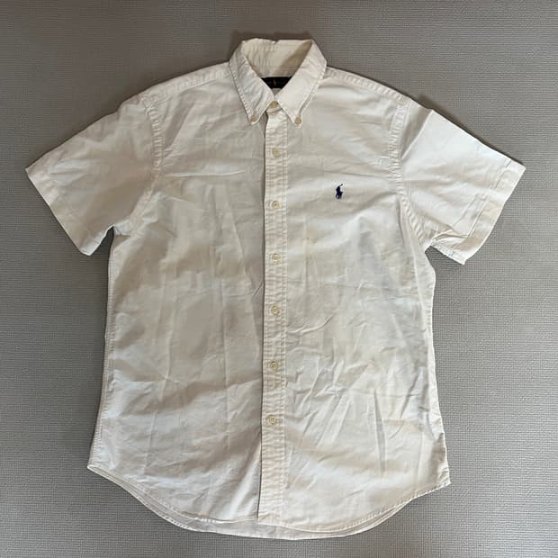 무료배송 백화점 정품 - 폴로 반팔 셔츠(화이트) M