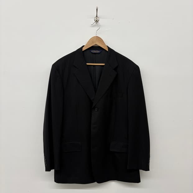 브룩스 브라더스 블랙 스트라이프 정장 자켓 남/XL