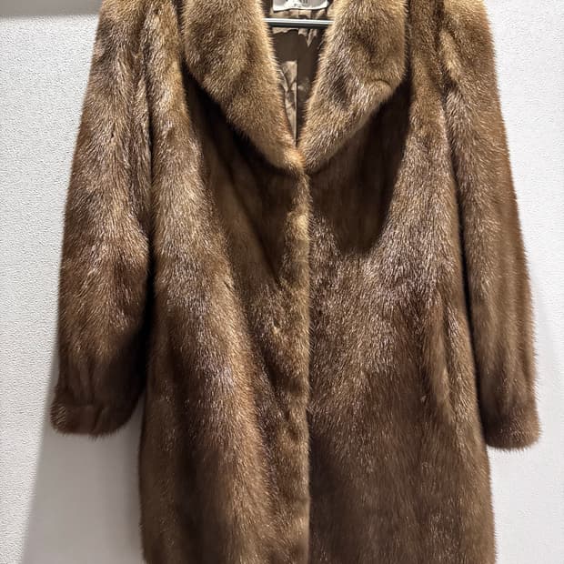 카푸치노 브라운 빈티지 밍크