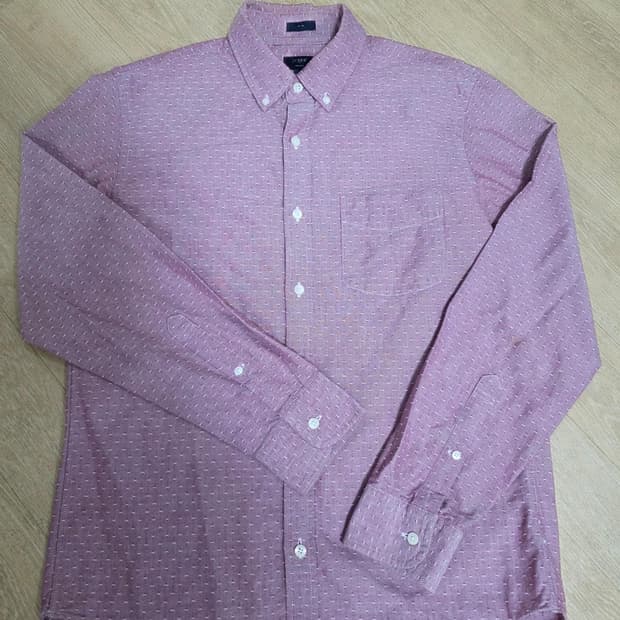 J.CREW 제이크루 옥스포트 셔츠 패턴 핑크 100