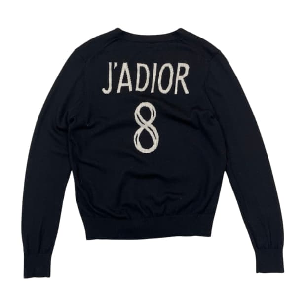 J'ADIOR 8 울 니트 브이넥 가디건 M