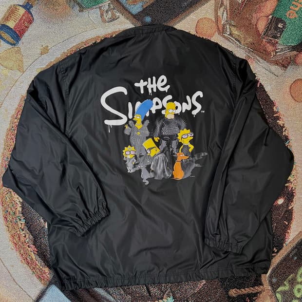 (백화점판) 발렌시아가 오버사이즈 심슨 콜라보 나일론 레인자켓