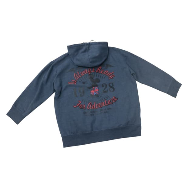 Disney 디즈니 빈티지 미키 마우스 백로고 네이비 후드 집업 (M)