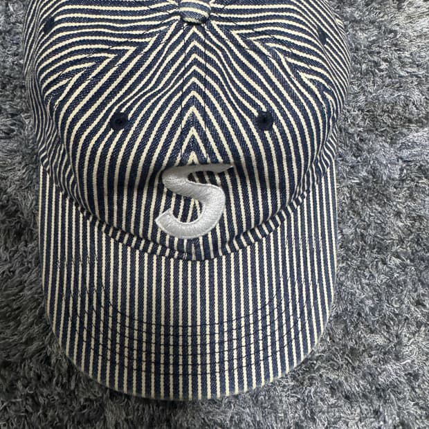 슈프림 17ss s로고 캡