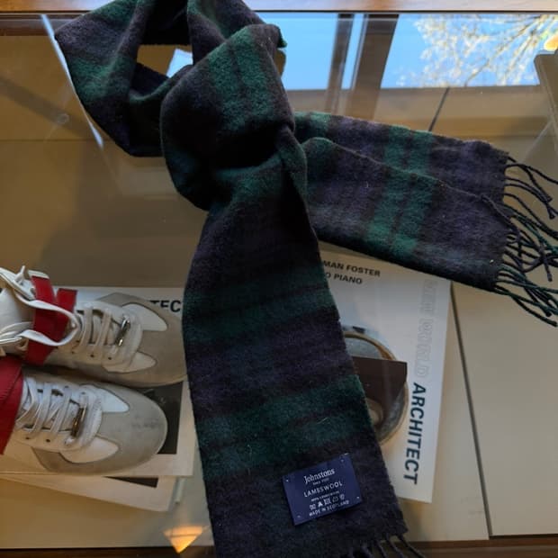 존스톤스 블랙와치 램스울 머플러