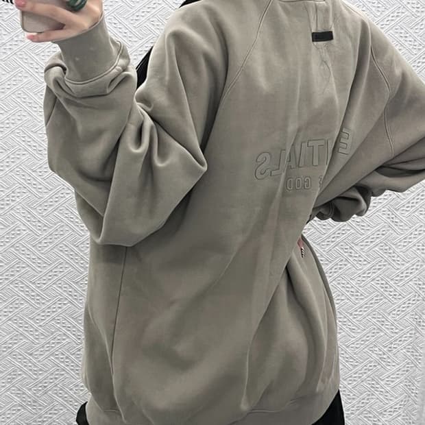 피어오브갓 에센셜 빈티지 캐주얼 오버핏 맨투맨 XL C10545