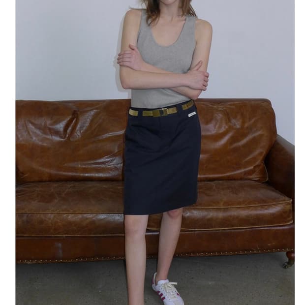 오버듀플레어 스커트 EASY CLASSIC COTTON SKIRT