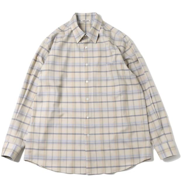 오라리 체크 셔츠 24ss
