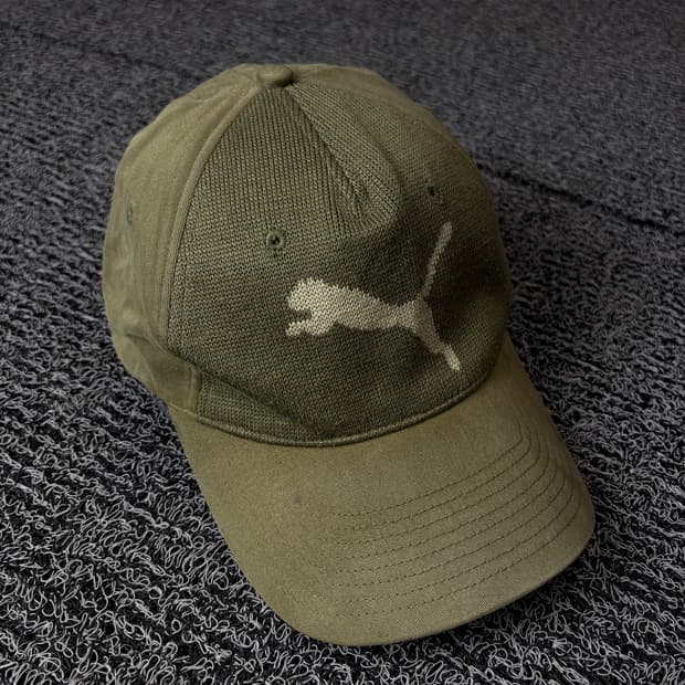 00s 푸마 일판 빅로고 올드스쿨 니티드 볼캡 1454