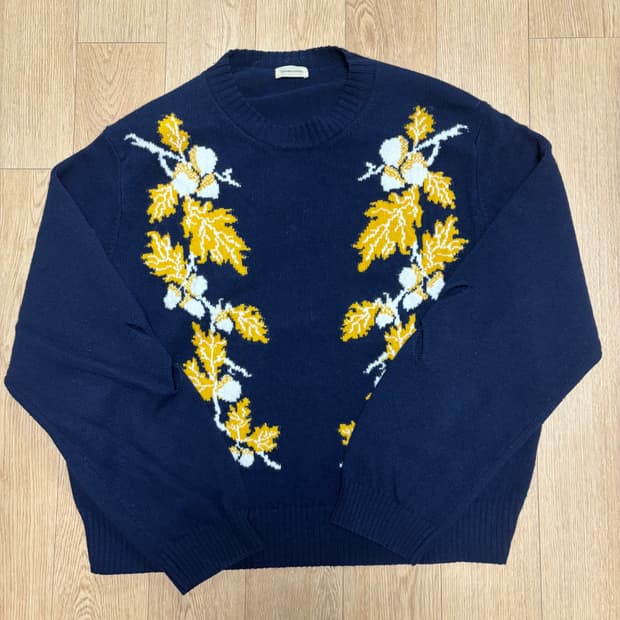 (Xl)stefan cooke oak leaf knit