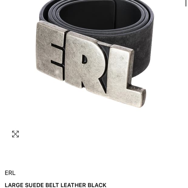 erl 스웨이드 레더벨트 
