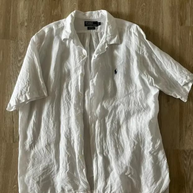 폴로 랄프로렌 반팔셔츠 카드웰 린넨