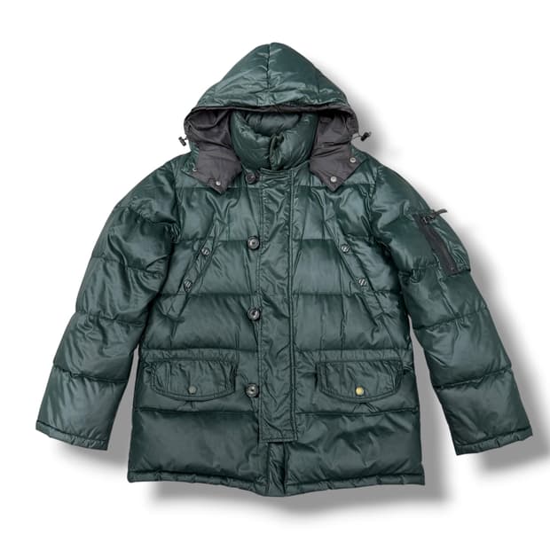 듀베티카 N2B 구스다운 모스그린 후드 패딩 점퍼