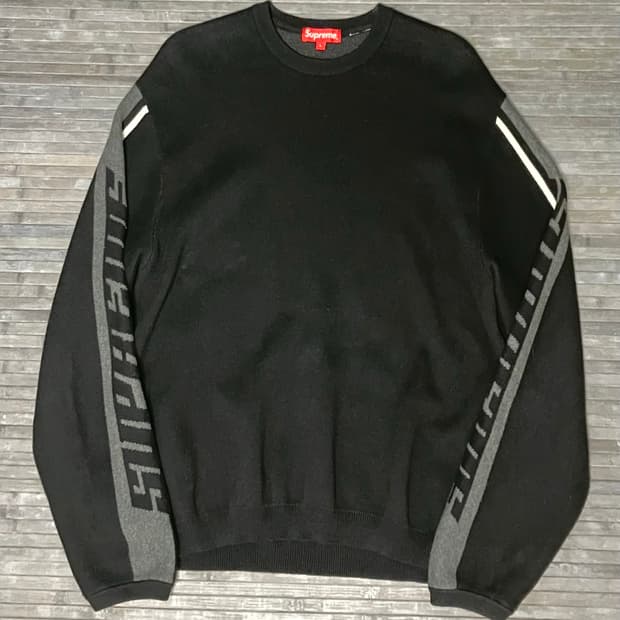 Supreme 21fw sleeve stripe sweater